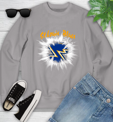 St.Louis Blues NHL Hockey Adoring Fan Rip Sports Youth Sweatshirt 3