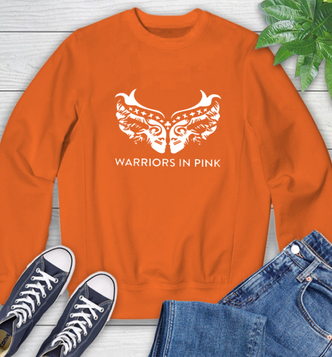 Ford cares warriors in pink shirt Sweatshirt 3