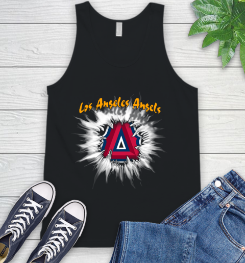 Los Angeles Angels MLB Baseball Adoring Fan Rip Sports Tank Top