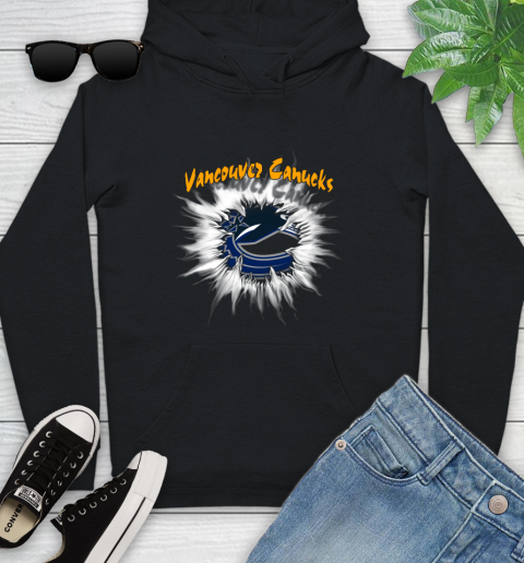 Vancouver Canucks NHL Hockey Adoring Fan Rip Sports Youth Hoodie