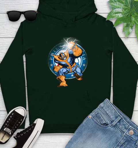 Philadelphia 76ers NBA Basketball Thanos Avengers Infinity War Marvel Youth Hoodie 14