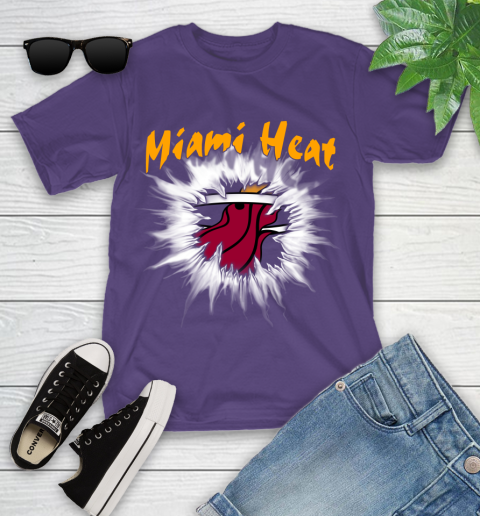 Miami Heat NBA Basketball Rip Sports Youth T-Shirt 3