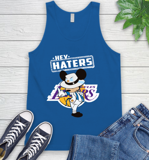 NBA Hey Haters Mickey Basketball Sports Los Angeles Lakers Tank Top 4