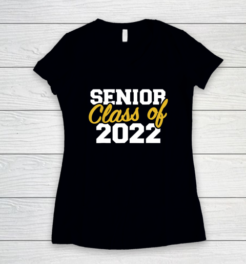 Senior Class Of 2022 Gift Graduation College Retro Women's V-Neck T-Shirt