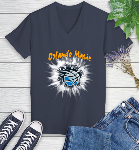 Orlando Magic Nba Basketball Rip Sports Women S V Neck T Shirt