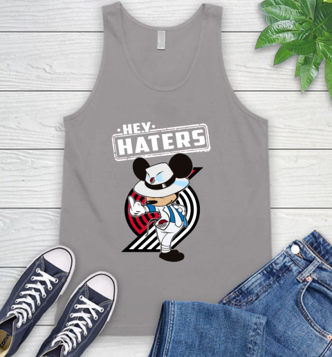 NBA Hey Haters Mickey Basketball Sports Portland Trail Blazers Tank Top 3