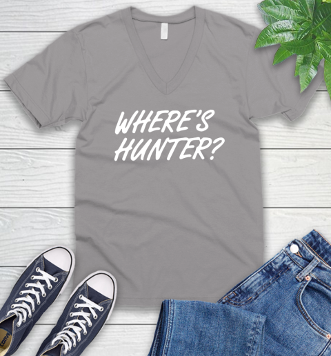 Where Is Hunter V-Neck T-Shirt 3