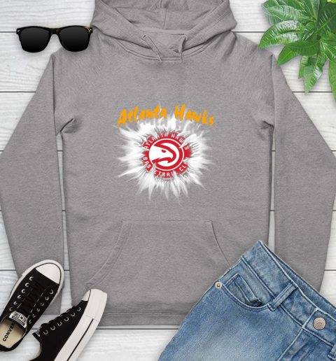 Atlanta Hawks NBA Basketball Rip Sports Youth Hoodie 6