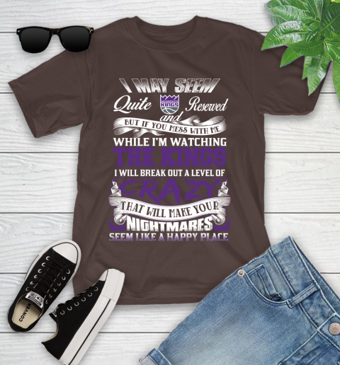 Sacramento Kings NBA Basketball Don't Mess With Me While I'm Watching My Team Youth T-Shirt 7