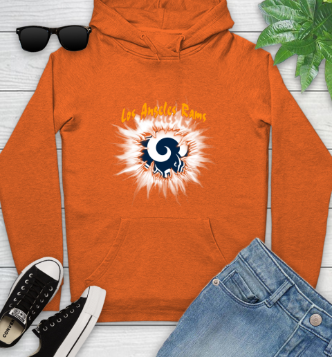 Los Angeles Rams NFL Football Adoring Fan Rip Sports Youth Hoodie 4