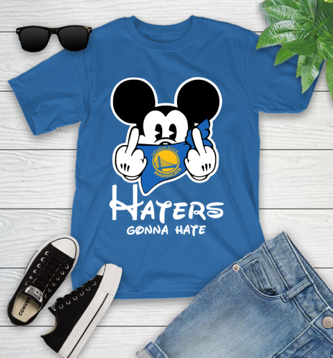 NBA Golden State Warriors Haters Gonna Hate Mickey Mouse Disney Basketball T Shirt Youth T-Shirt 12
