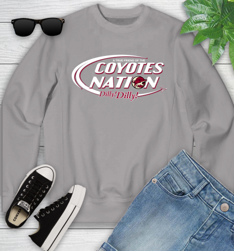 NHL A True Friend Of The Arizona Coyotes Dilly Dilly Hockey Sports Youth Sweatshirt 3