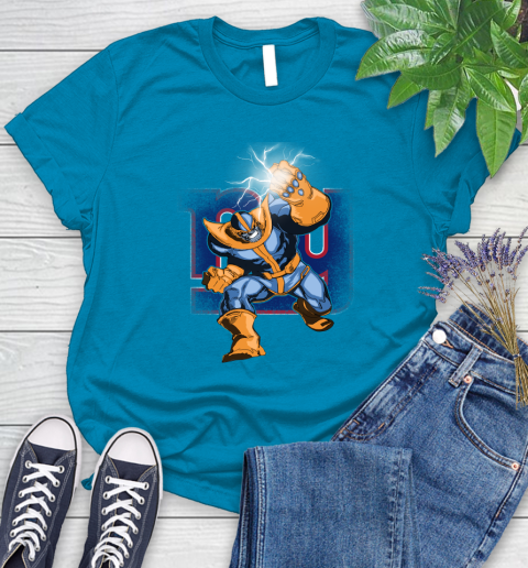 New York Giants NFL Football Thanos Avengers Infinity War Marvel Women's T-Shirt 10