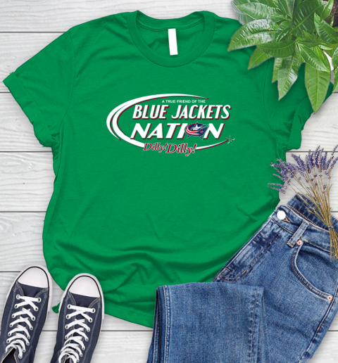 NHL A True Friend Of The Columbus Blue Jackets Dilly Dilly Hockey Sports Women's T-Shirt 9
