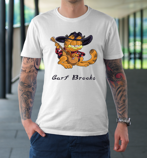 Garth Brools Shirt Garfield Mashup Garth Brooks  Garf Brooks T-Shirt