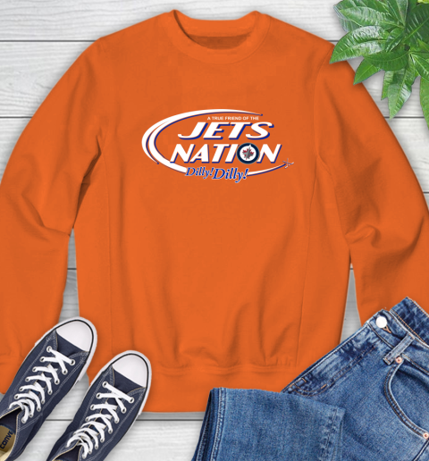 NHL A True Friend Of The Winnipeg Jets Dilly Dilly Hockey Sports Sweatshirt 3