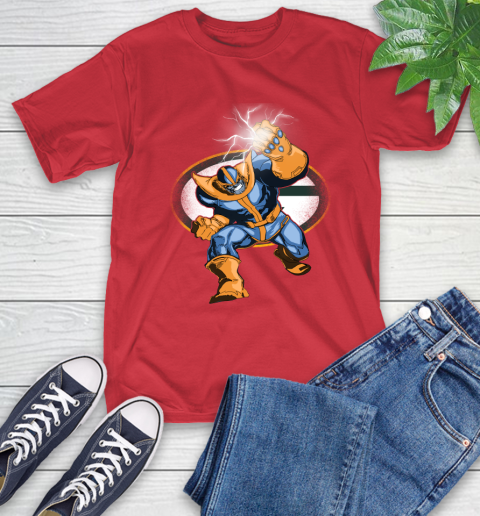 Green Bay Packers NFL Football Thanos Avengers Infinity War Marvel T-Shirt 11
