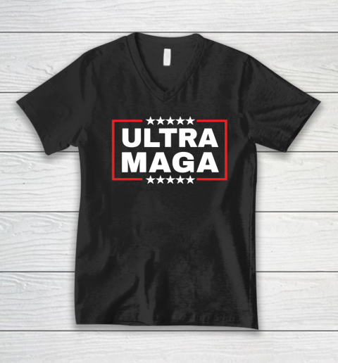 Ultra Maga Funny Trump V-Neck T-Shirt