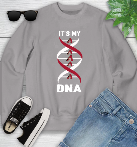 Arizona Diamondbacks MLB Baseball It's My DNA Sports Youth Sweatshirt 3