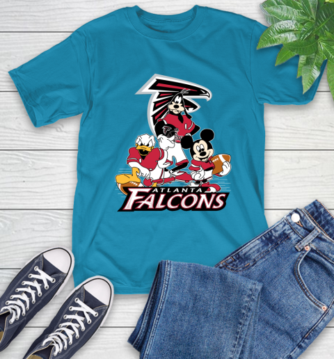 NFL Atlanta Falcons Mickey Mouse Donald Duck Goofy Football Shirt T-Shirt 9