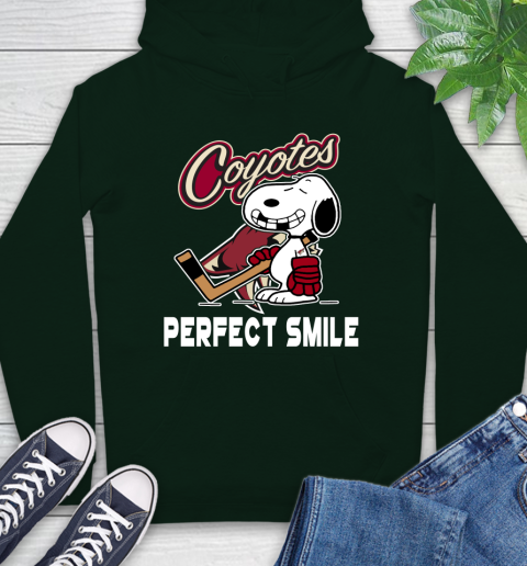 NHL Arizona Coyotes Snoopy Perfect Smile The Peanuts Movie Hockey T Shirt Hoodie 12
