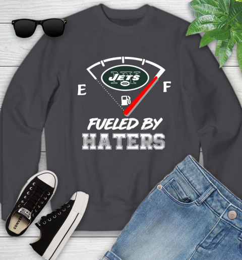 New York Jets NFL Football Fueled By Haters Sports Youth Sweatshirt 5