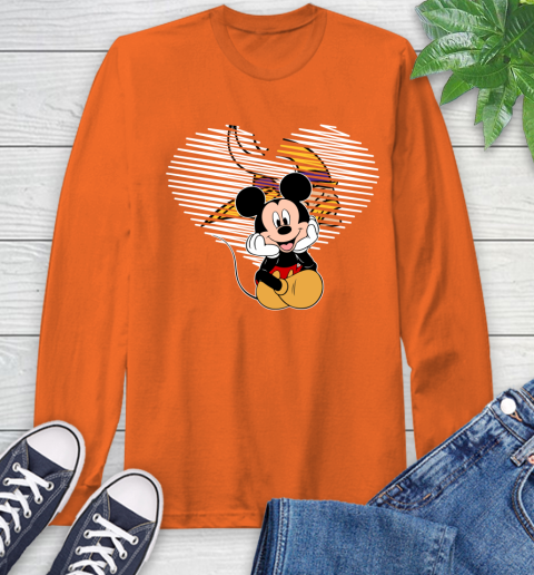 NFL Minnesota Vikings The Heart Mickey Mouse Disney Football T Shirt_000 Long Sleeve T-Shirt 4