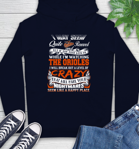 Baltimore Orioles MLB Baseball Don't Mess With Me While I'm Watching My Team Hoodie 3