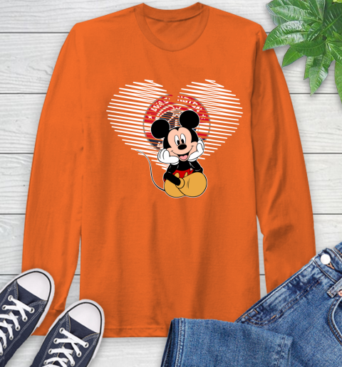 NBA Washington Wizards The Heart Mickey Mouse Disney Basketball Long Sleeve T-Shirt 4