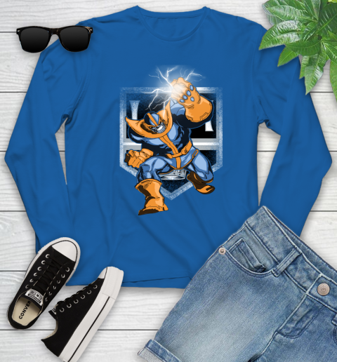 Los Angeles Kings NHL Hockey Thanos Avengers Infinity War Marvel Youth Long Sleeve 10