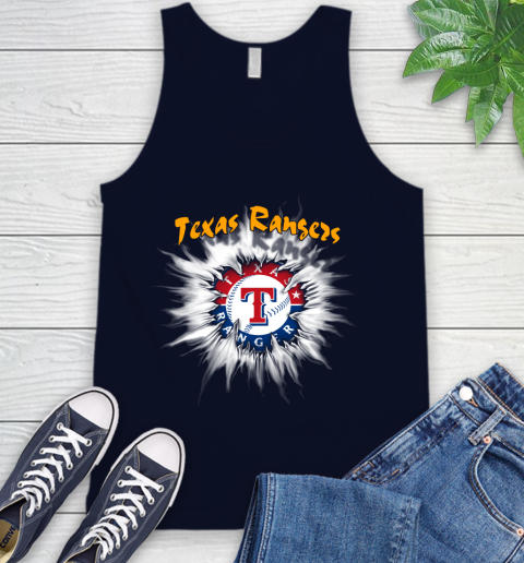 Texas Rangers MLB Baseball Adoring Fan Rip Sports Tank Top 2