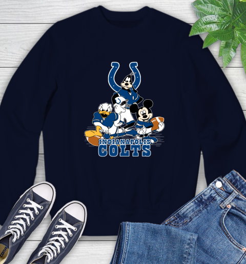 NFL Indianapolis Colts Mickey Mouse Donald Duck Goofy Football Shirt Sweatshirt 2