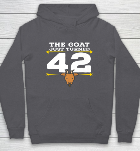 The Goat Just Turned 42 42nd Birthday Goat Hoodie 4