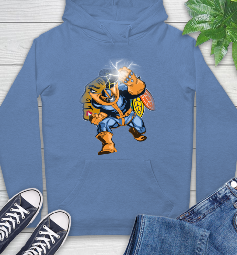 Chicago Blackhawks NHL Hockey Thanos Avengers Infinity War Marvel Hoodie 11