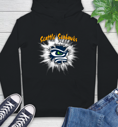 Seahawks ripped top hoodie