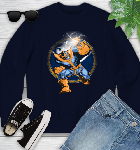 Buffalo Sabres NHL Hockey Thanos Avengers Infinity War Marvel Youth Sweatshirt 2