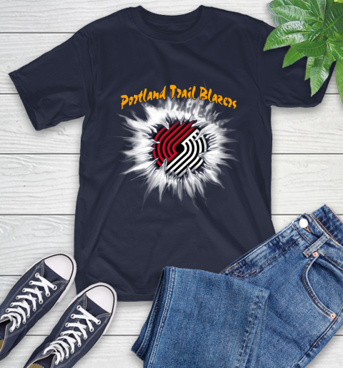 Portland Trail Blazers NBA Basketball Rip Sports T-Shirt 3