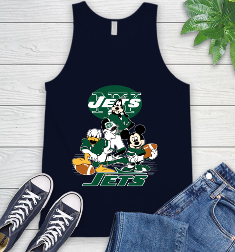 NFL New York Jets Mickey Mouse Donald Duck Goofy Football Shirt Tank Top 2
