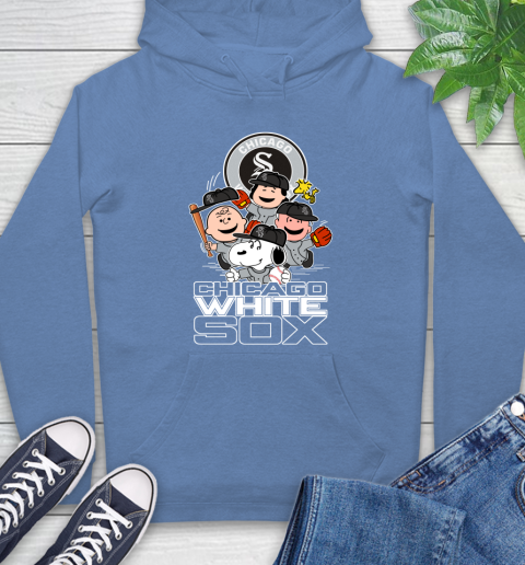 MLB Chicago White Sox Snoopy Charlie Brown Woodstock The Peanuts Movie Baseball T Shirt_000 Hoodie 11