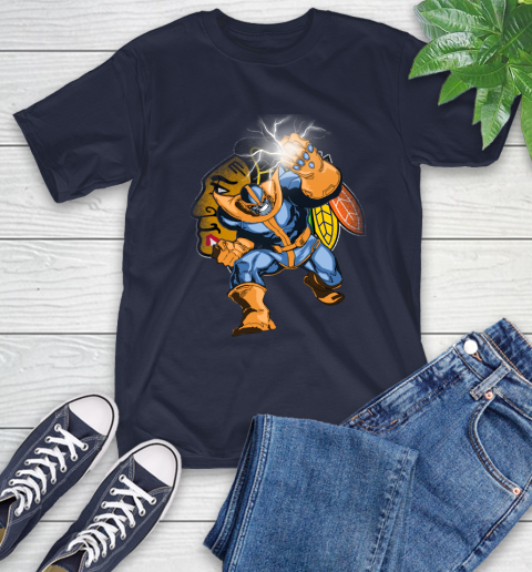 Chicago Blackhawks NHL Hockey Thanos Avengers Infinity War Marvel T-Shirt 3