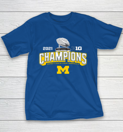 Michigan Big Ten 2021 East Division Champions Youth T-Shirt 7