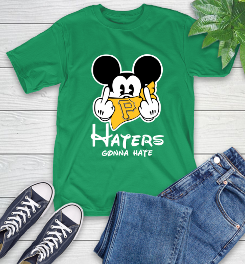 MLB Pittsburgh Pirates Haters Gonna Hate Mickey Mouse Disney Baseball T Shirt_000 T-Shirt 7