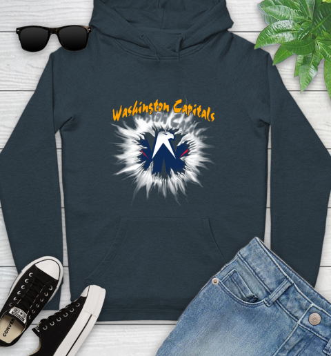 Washington Capitals NHL Hockey Adoring Fan Rip Sports Youth Hoodie 10