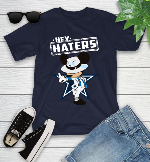 NFL Hey Haters Mickey Football Sports Dallas Cowboys Youth T-Shirt 2