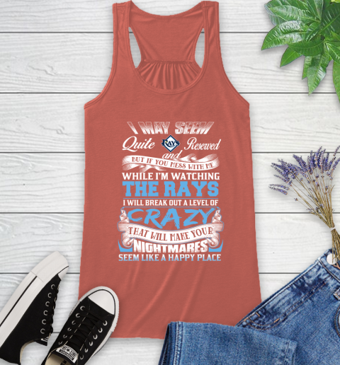 Tampa Bay Rays MLB Baseball Don't Mess With Me While I'm Watching My Team Racerback Tank 3