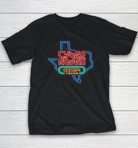 Cyber Rodeo Shirt Elon Musk Giga Texas Tesla Event Youth T-Shirt