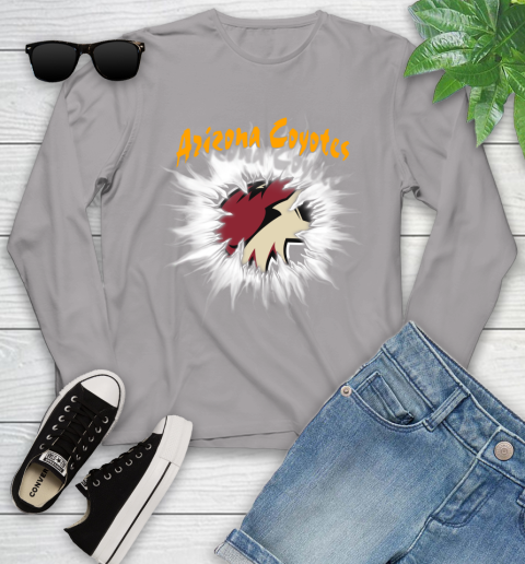 Arizona Coyotes NHL Hockey Adoring Fan Rip Sports Youth Long Sleeve 5