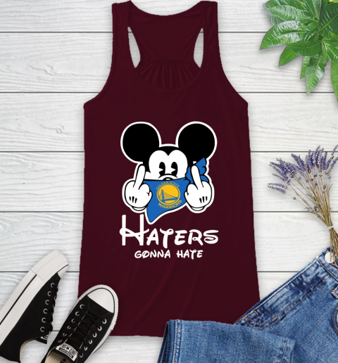 NBA Golden State Warriors Haters Gonna Hate Mickey Mouse Disney Basketball T Shirt Racerback Tank 2