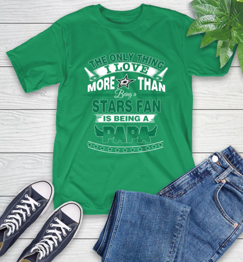 NHL The Only Thing I Love More Than Being A Dallas Stars Fan Is Being A Papa Hockey T-Shirt 7