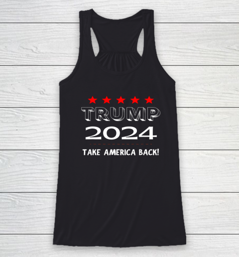 Trump 2024 Take America Back Republican Election Racerback Tank